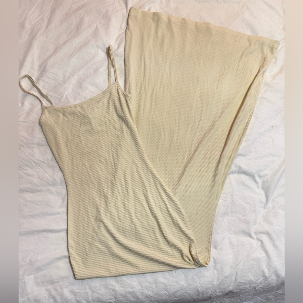Skims soft lounge maxi dress BONE